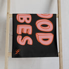 Good Vibes Red Electric Black Cum Towel