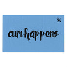 Cum Happens Light Blue | Mix & Match Soft Fun-Flirty Lovers’ Towels