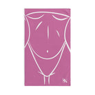 Sexy Female Outline Soft Pink Cum Towel