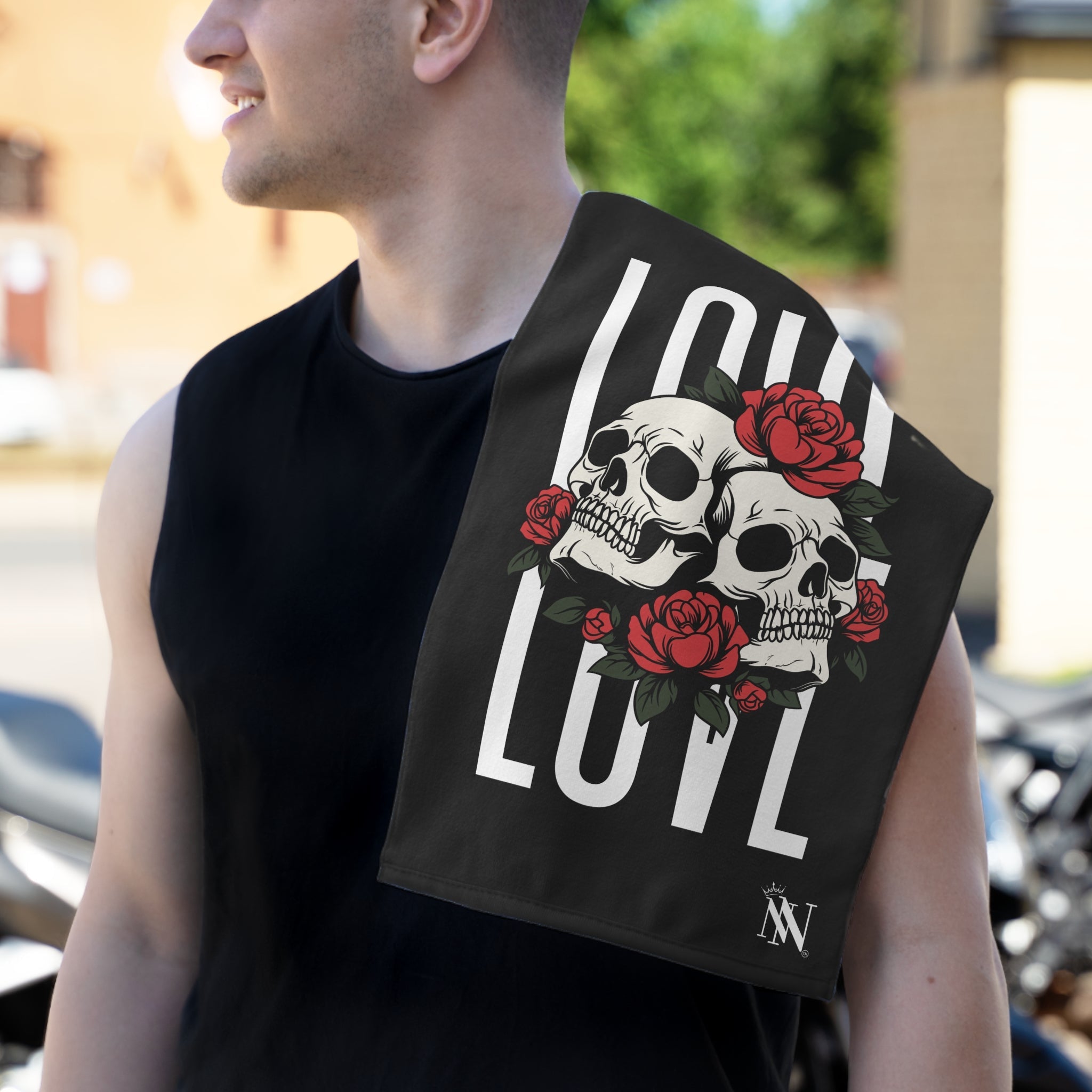 Roses Skulls & Love | Mix & Match Soft Fun-Flirty Lovers’ Towels