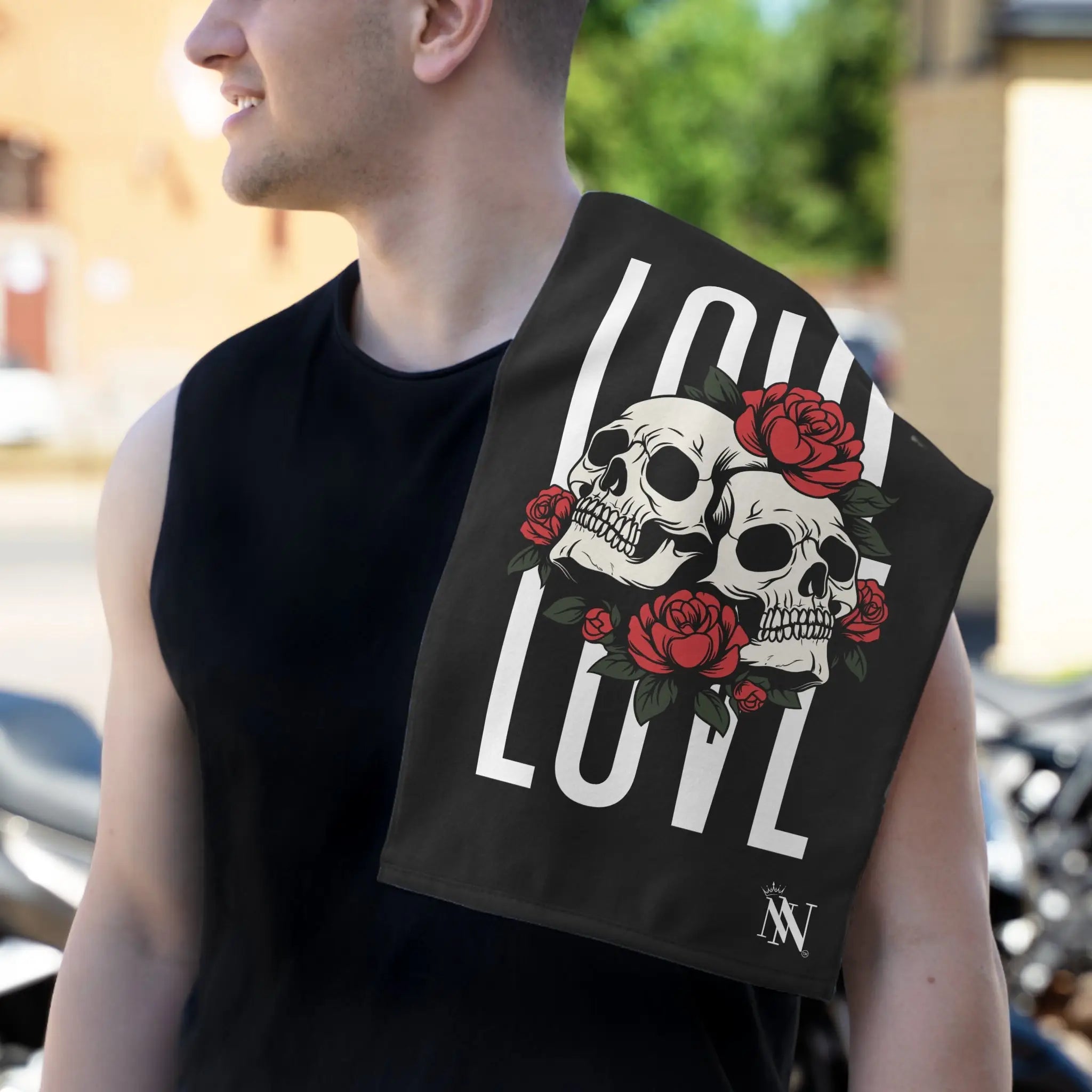 Roses Skulls & Love | Mix & Match Soft Fun-Flirty Lovers’ Towels