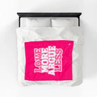 Love More Argue Less Romantic Lovers Gifts Blanket