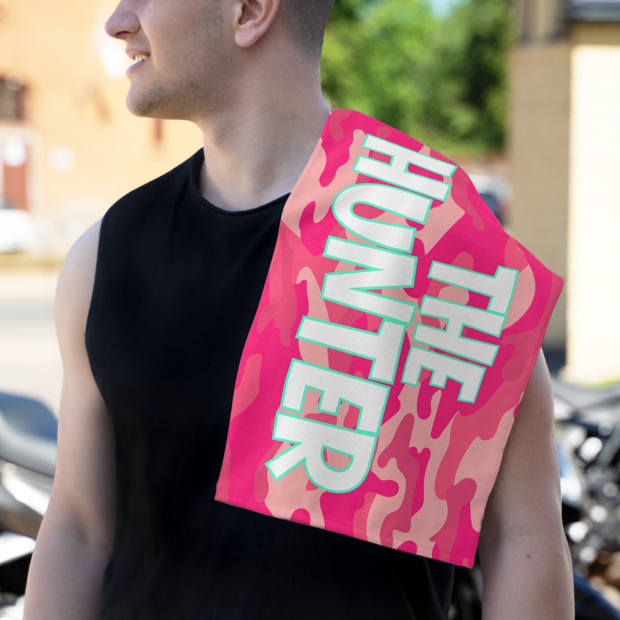 The Hunter Pink Camo Sex Towel