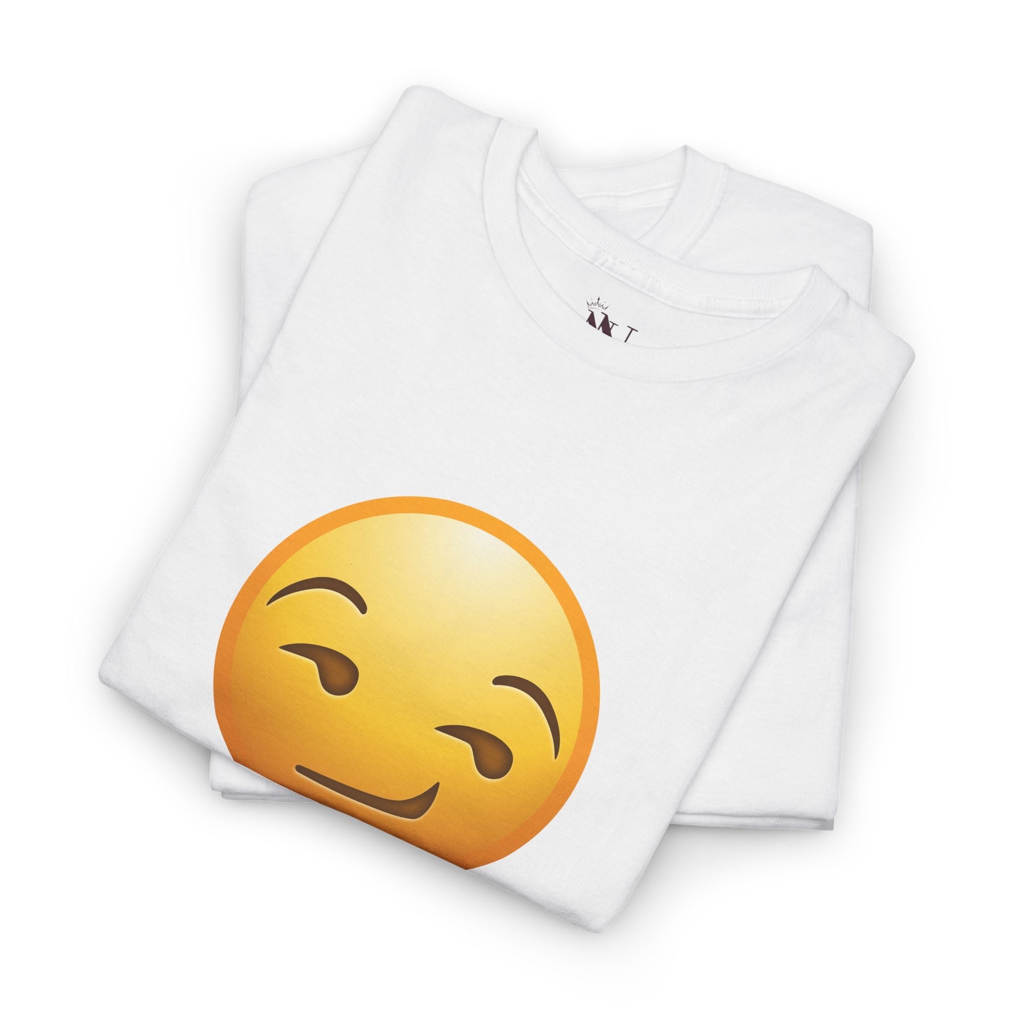 Smirking Face Emoji | Mix & Match 100% Cotton Unisex Fun-Flirty Lovers’ Tees