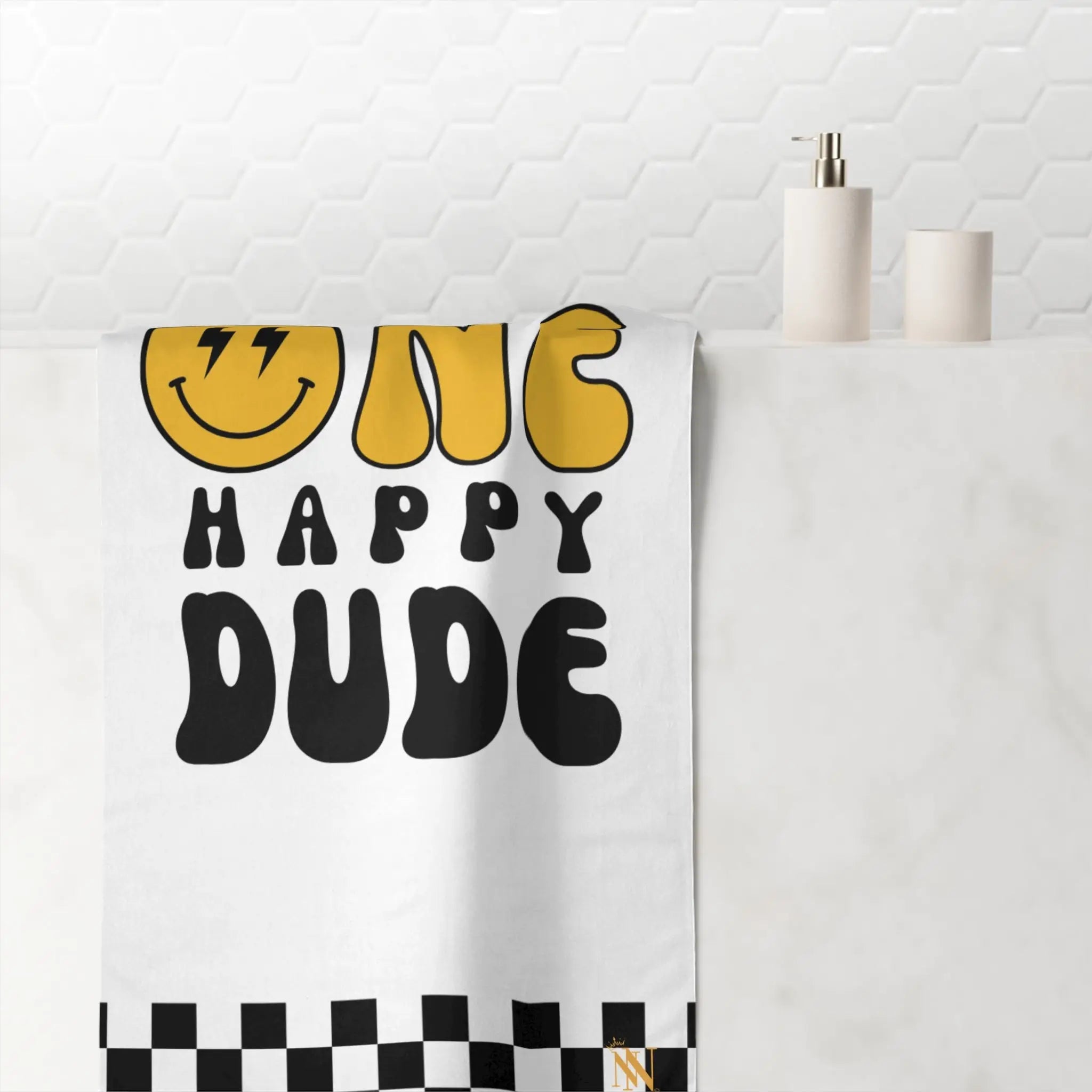 One Happy Dude Emoji Extra Large Towel