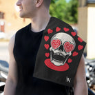 Seeing Hearts Skull Sex Towel