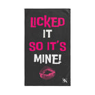 Licked It So It’s Mine! With a Kiss | Nectar Napkins Classic Fun-Flirty Lovers’ Towels