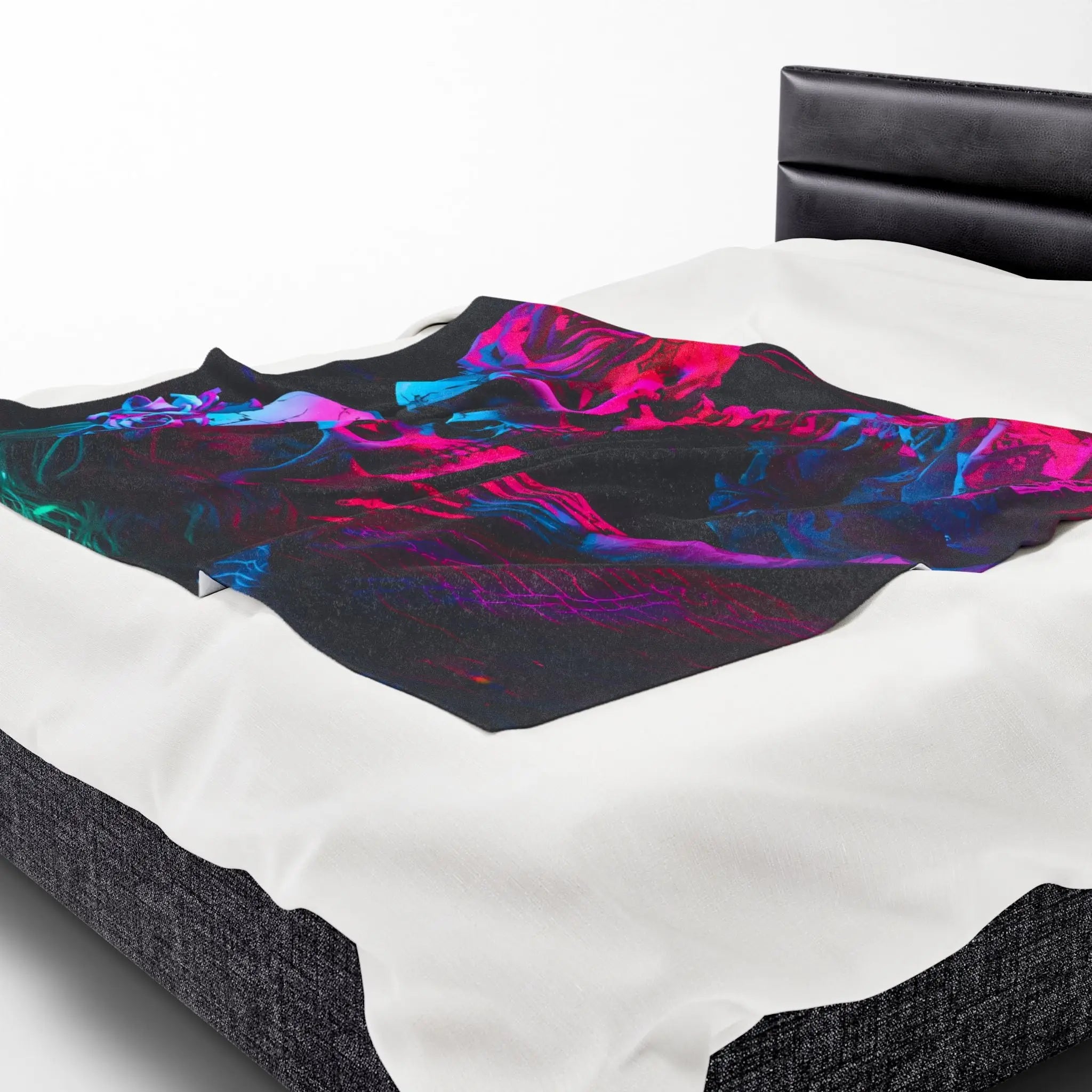 El Día de los Muertos Skeletons | Mix & Match Velveteen Fun-Flirty Lovers’ Blankets