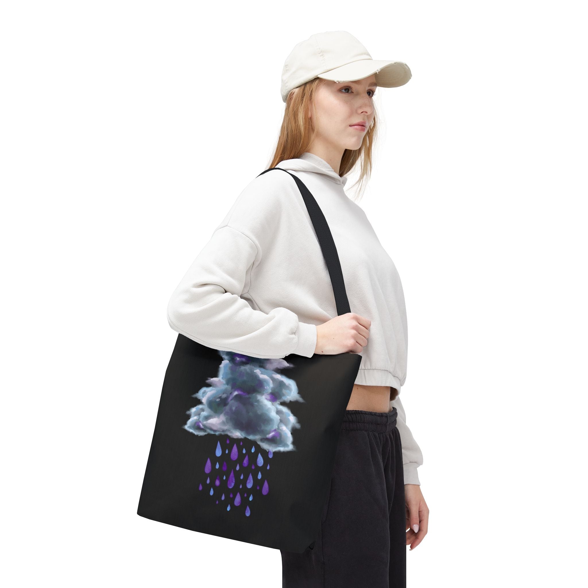 Purple Rain Cloud Tote Bag