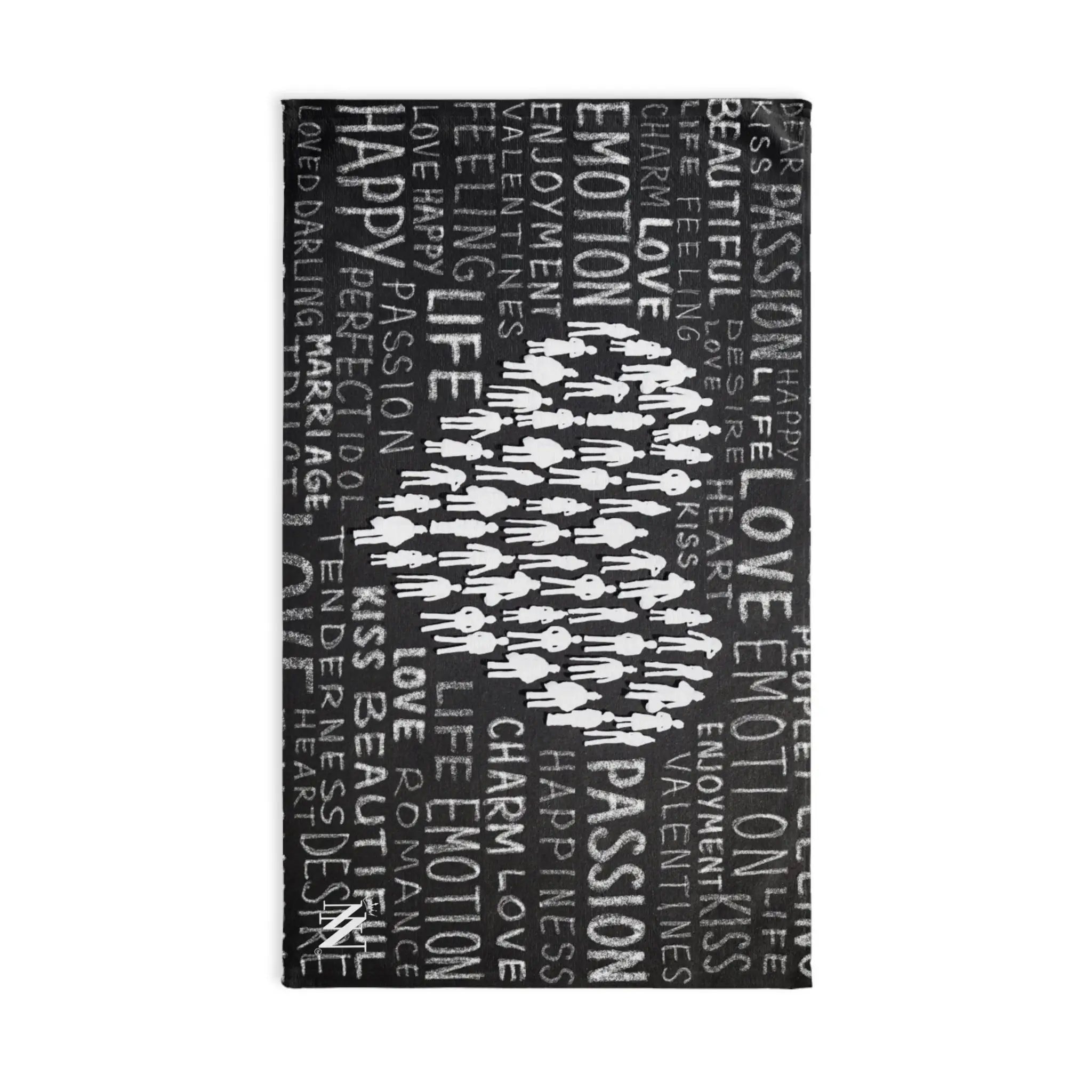 Love Emotion Writing Heart Cum Towel