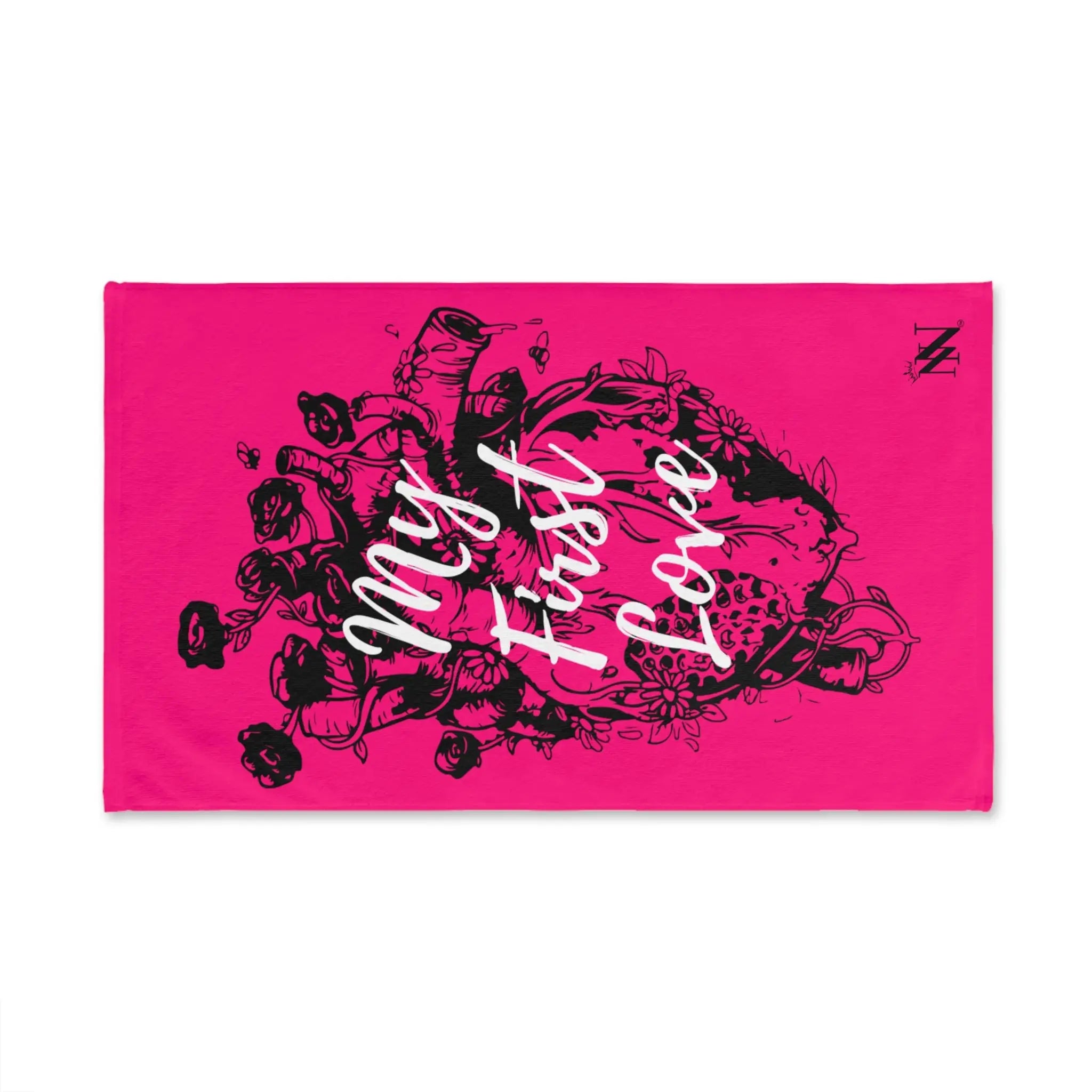 My First Love Real Heart & Flowers Cum Towel