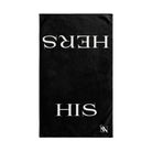 His Hers Shareable Black | Mix & Match Classic Fun-Flirty Lovers’ Towels
