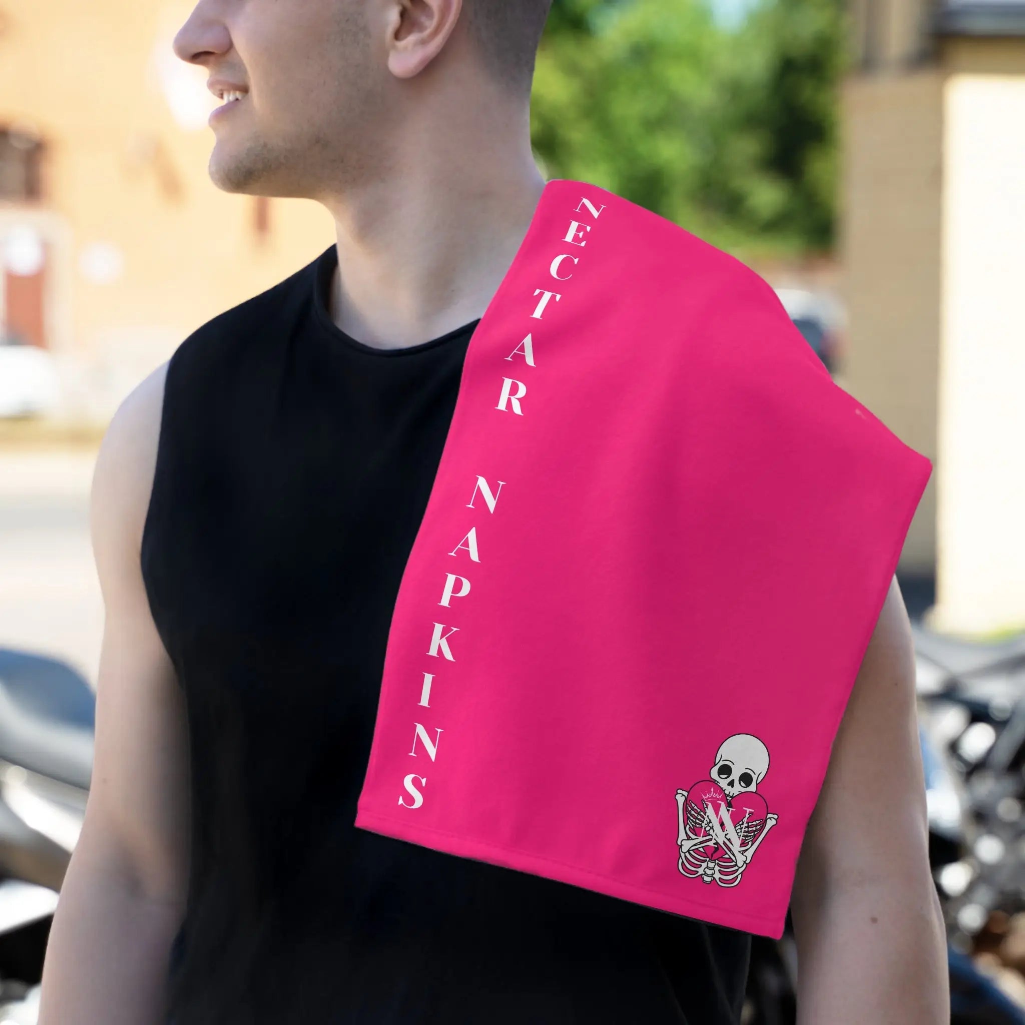 Nectar Napkins Brand Signature Pink | Nectar Napkins Fun-Flirty Lovers’ Towels