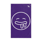 Drooling Emoji Purple | Mix & Match Classic Fun-Flirty Lovers’ Towels