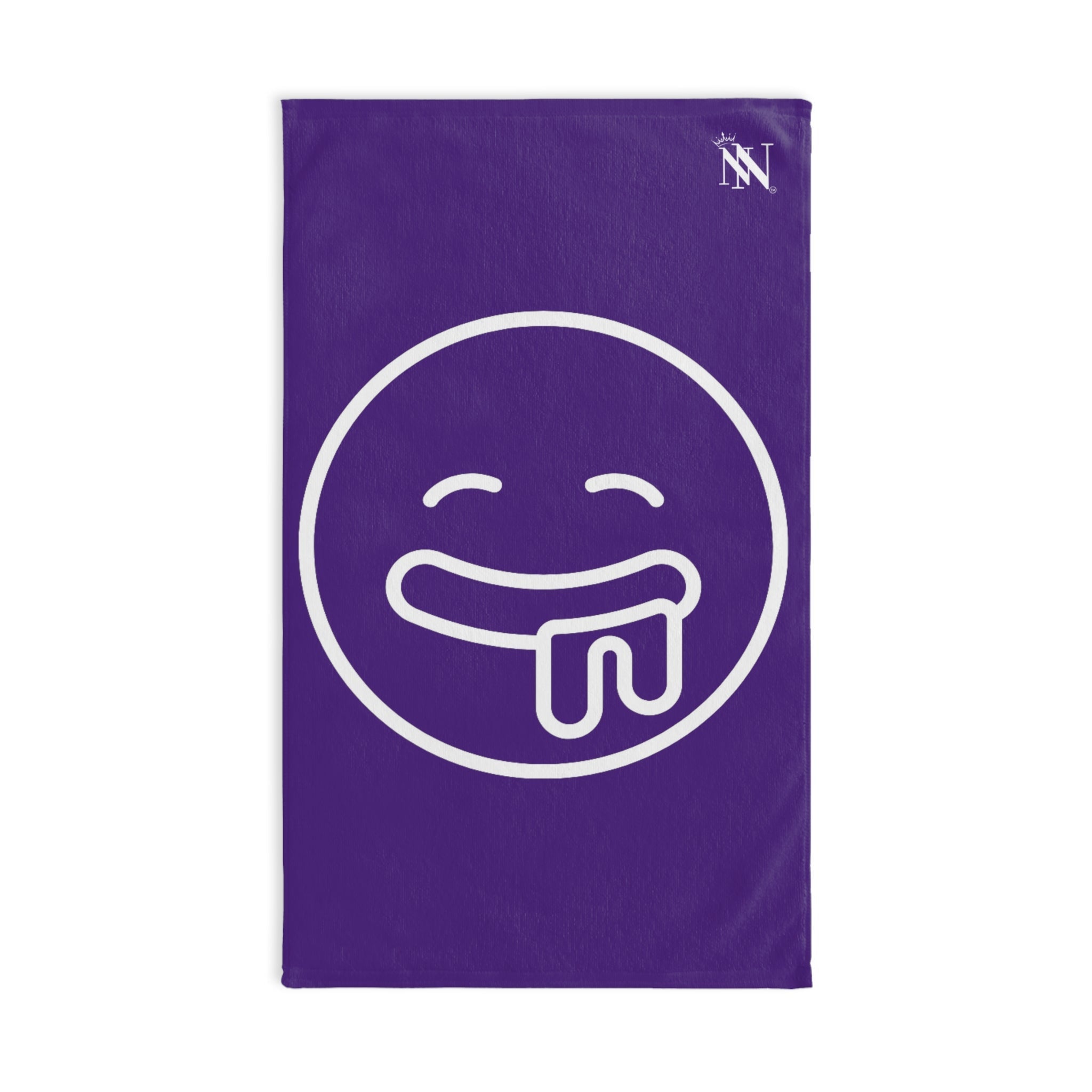 Drooling Emoji Purple | Mix & Match Classic Fun-Flirty Lovers’ Towels