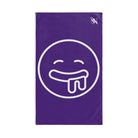 Drooling Emoji Purple | Mix & Match Classic Fun-Flirty Lovers’ Towels