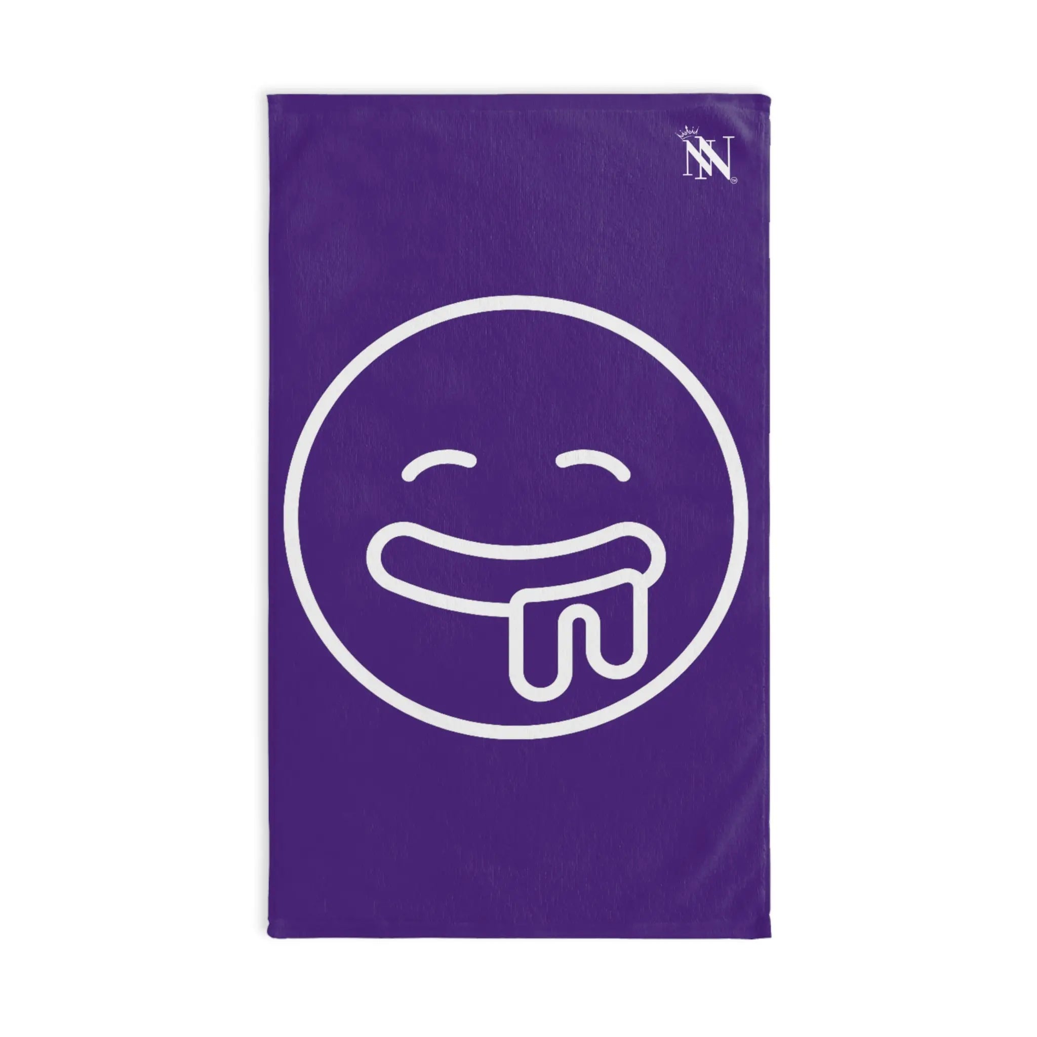 Drooling Emoji Purple | Mix & Match Classic Fun-Flirty Lovers’ Towels