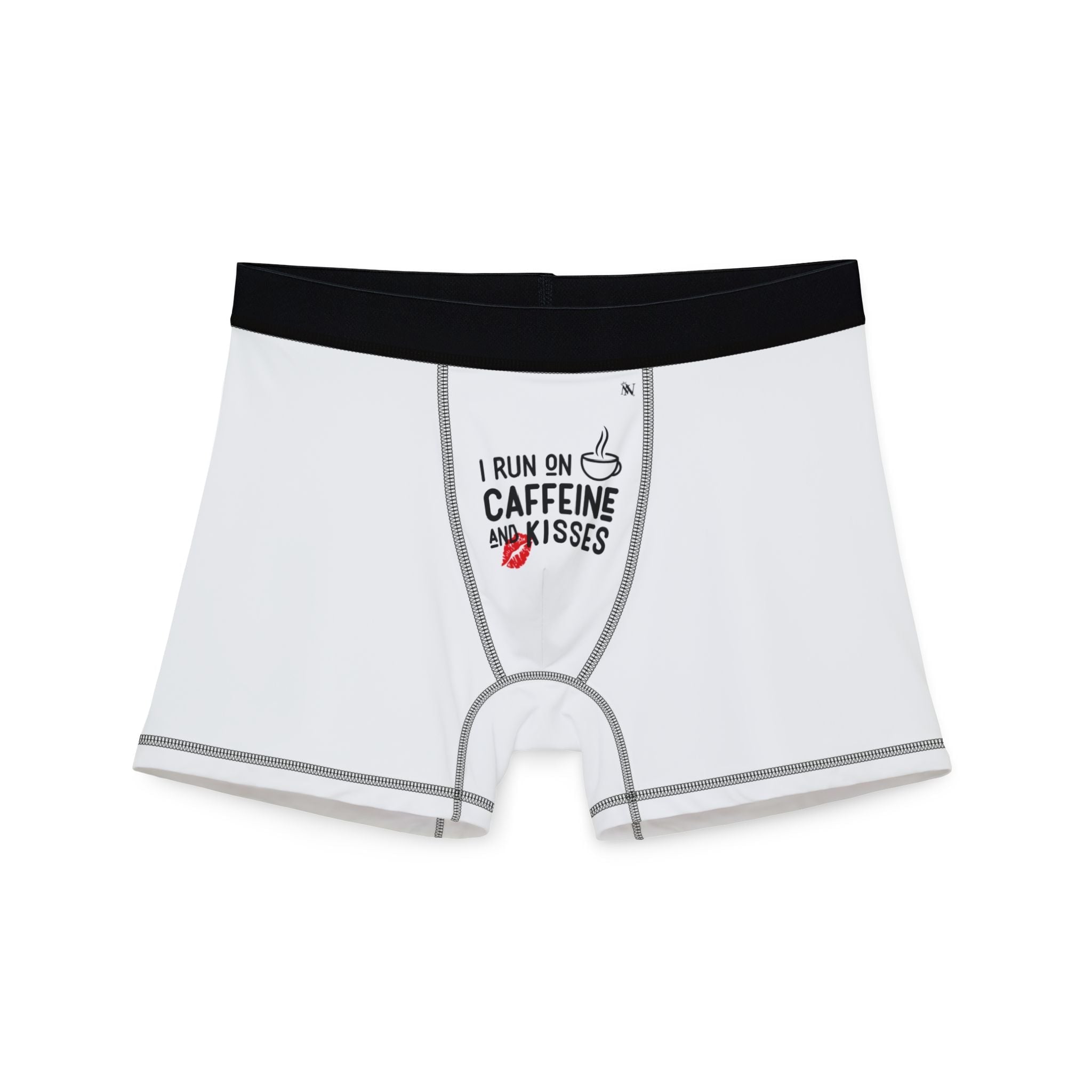 I Run on Caffeine & Kisses | Mix & Match Fun-Flirty Lovers’ Boxer Briefs