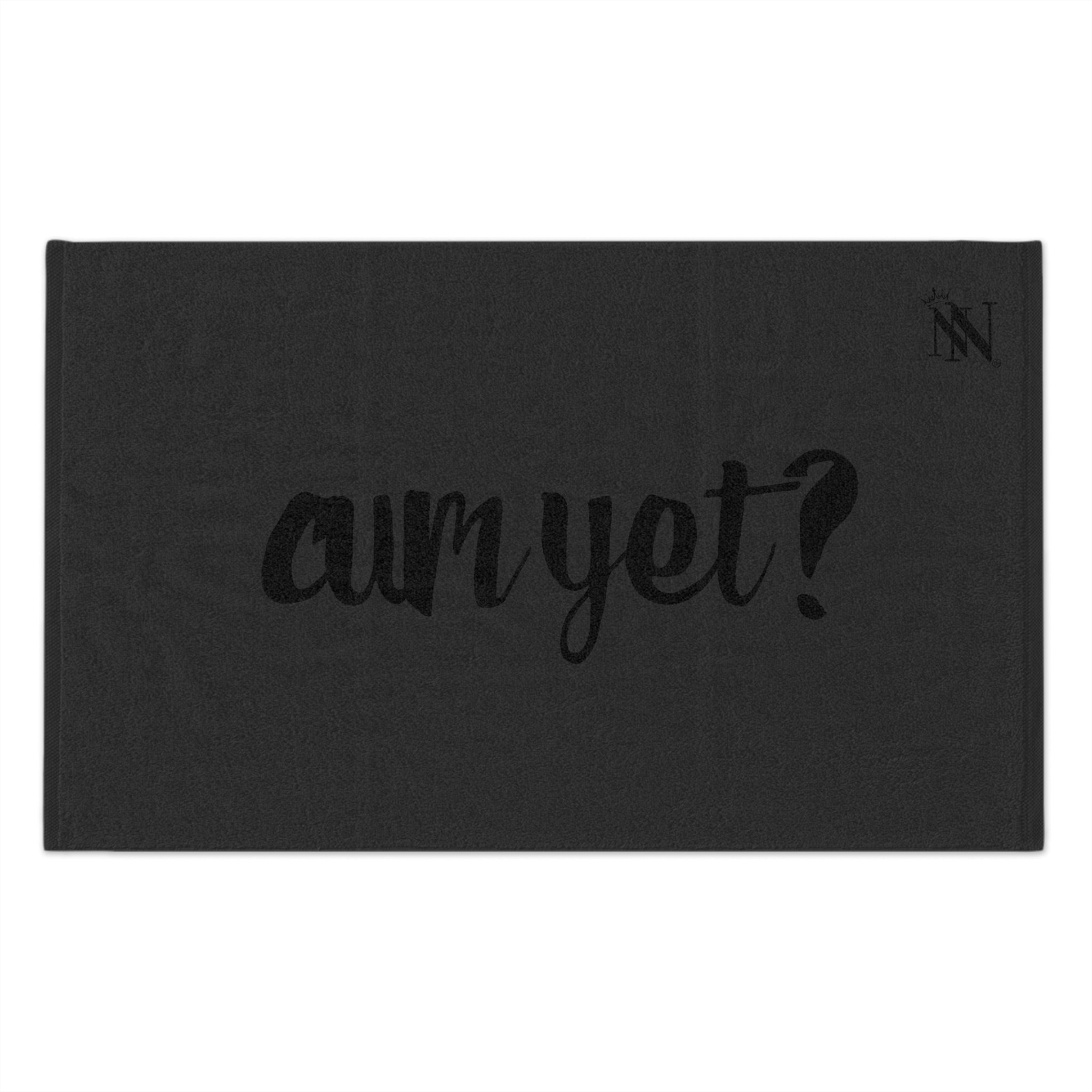 Cum Yet? Dark Grey | Mix & Match Soft Fun-Flirty Lovers’ Towels