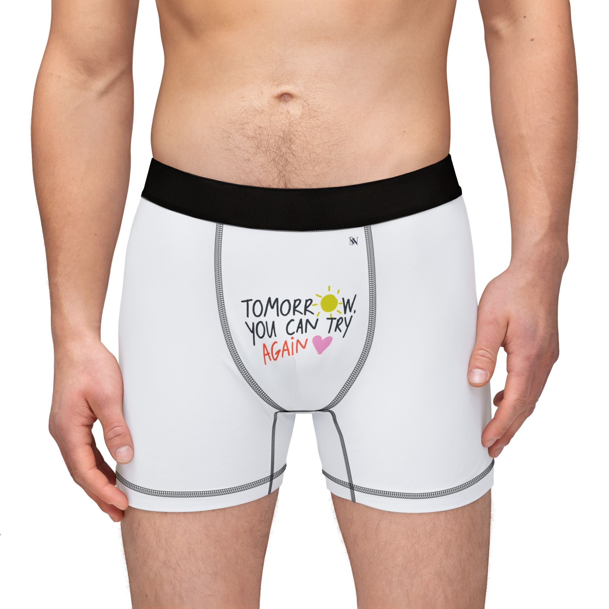 Tomorrow You Can Try Again | Mix & Match Men’s Fun-Flirty Lovers’ Boxer Briefs