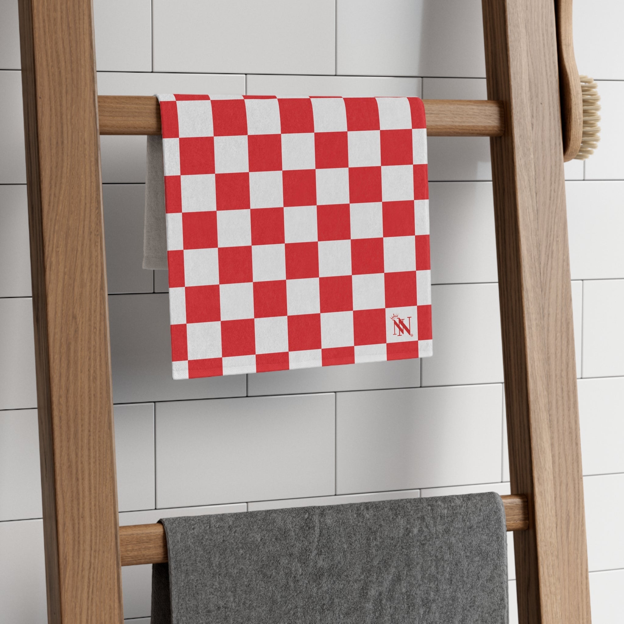 Red Checkered Past | Mix & Match Soft Fun-Flirty Lovers’ Towels