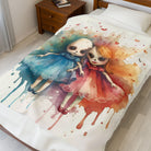 I Just Love Her Dolls Print | Mix & Match Velveteen Fun-Flirty Lovers’ Blankets