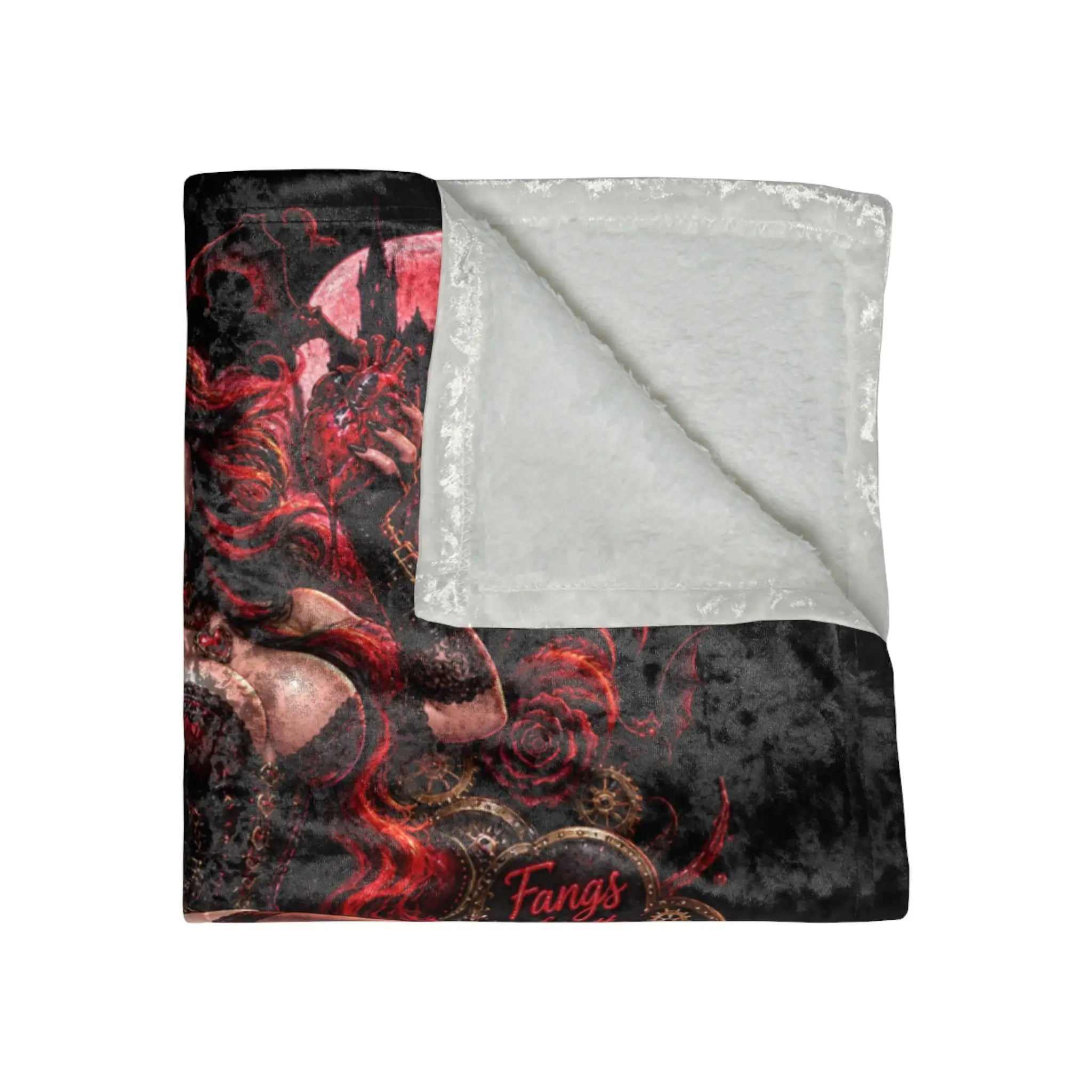 Valentine’s Day Wicked Fantasy Crushed Velvet Blanket