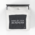 None of Your Business | Mix & Match Fun-Flirty Lovers’ Blankets