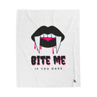 Bite Me if You Dare | Mix & Match Velveteen Fun-Flirty Lovers’ Blankets