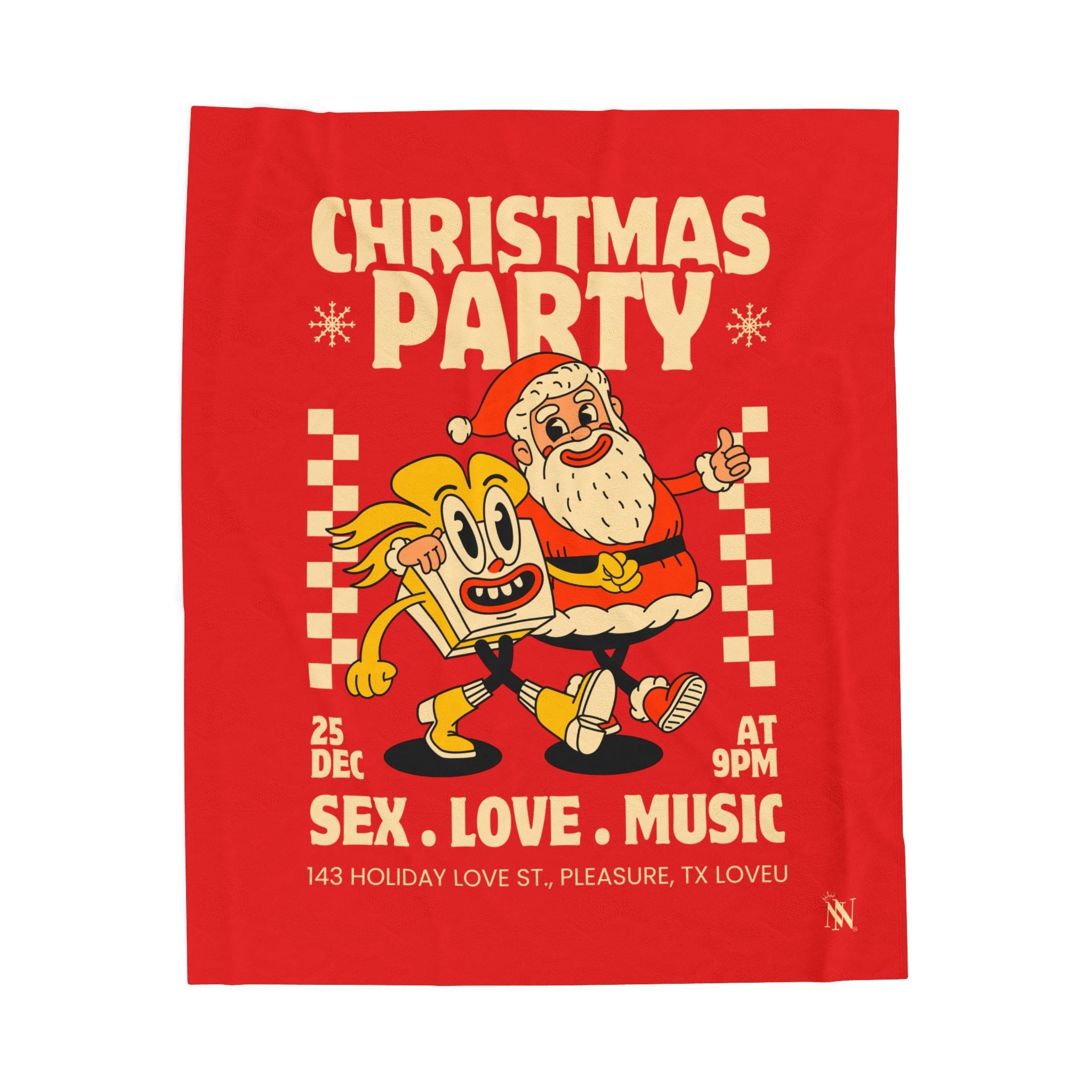 Christmas Party | Mix & Match Soft Fun-Flirty Lovers’ Blankets