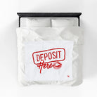 Deposit Here with a Kiss | Mix & Match Soft Fun-Flirty Lovers’ Blankets