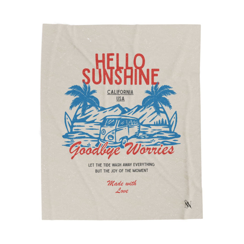 Hello Sunshine Bye Worries | Mix & Match Soft Fun-Flirty Lovers’ Blankets