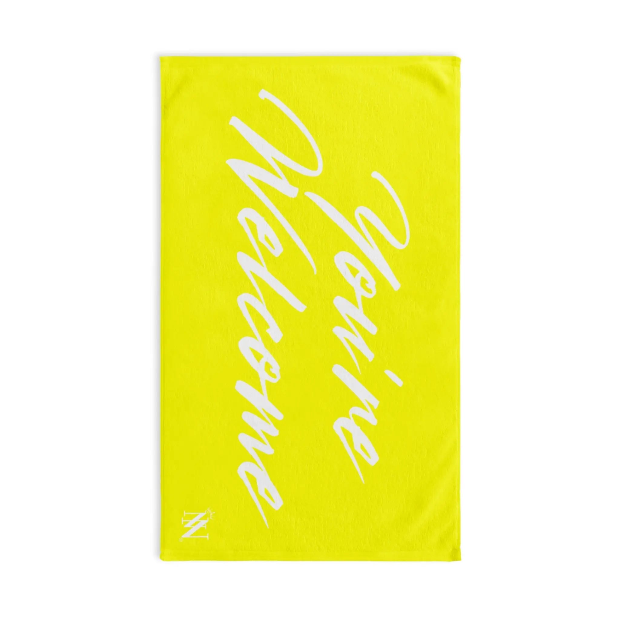 Simply You’re Welcome Neon Yellow Cum Towel