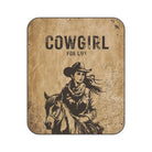Vintage Cowgirl for Life Poster | Mix Match Fun-Flirty Lovers’ Water-Resistant Blankets