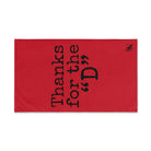 Thanks for the ’D’ Red | Mix & Match Classic Fun-Flirty Lovers’ Towels