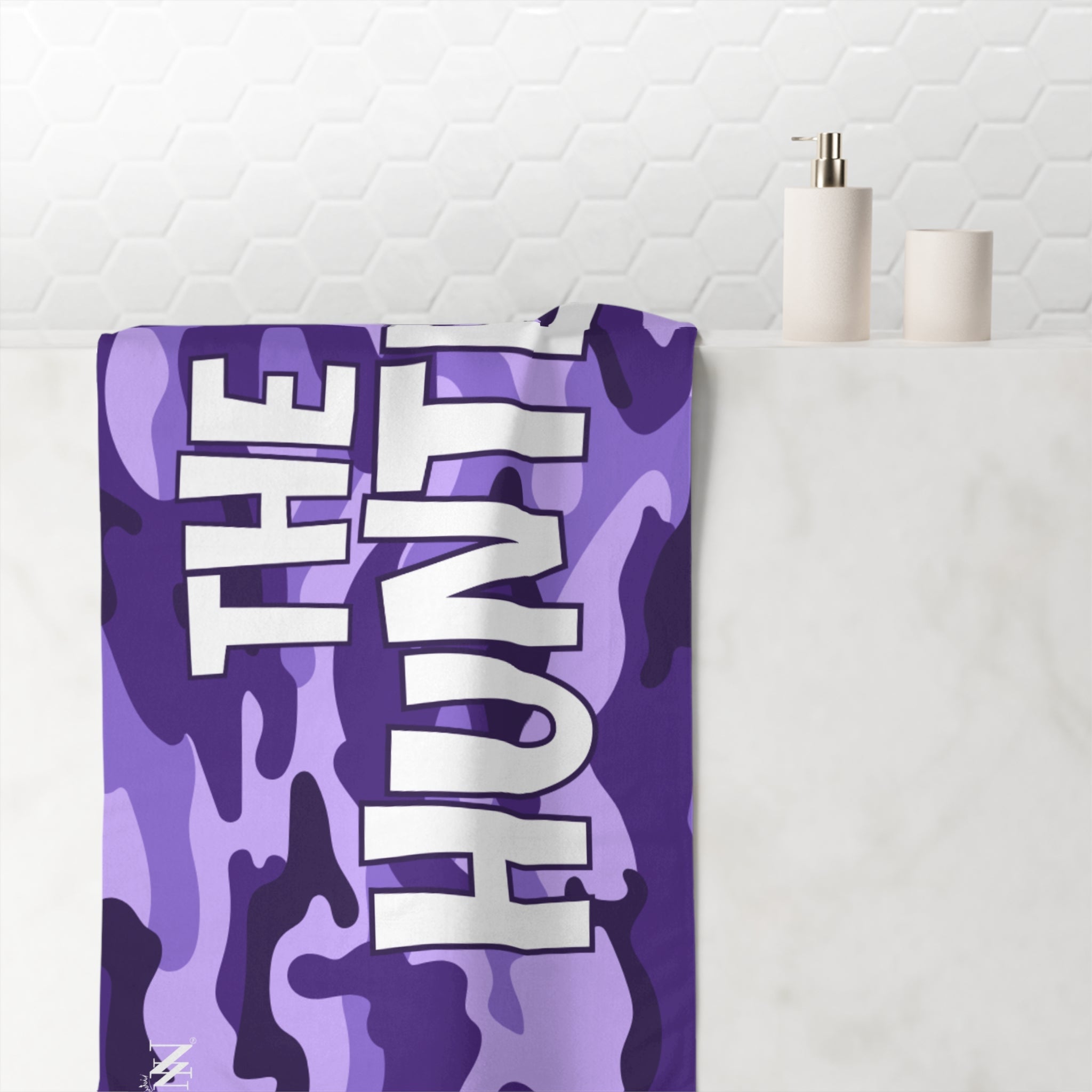 The Hunted Purple Camo Anal Towel