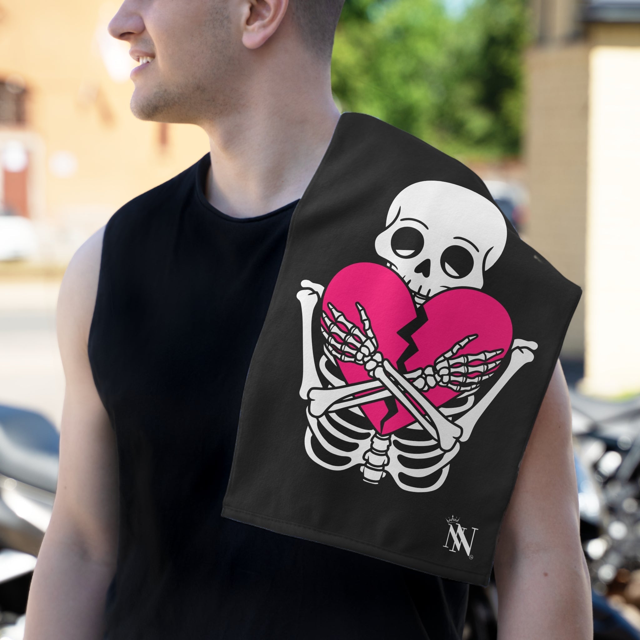 Heartbreaker Love Black | Mix & Match Soft Fun-Flirty Lovers’ Towels