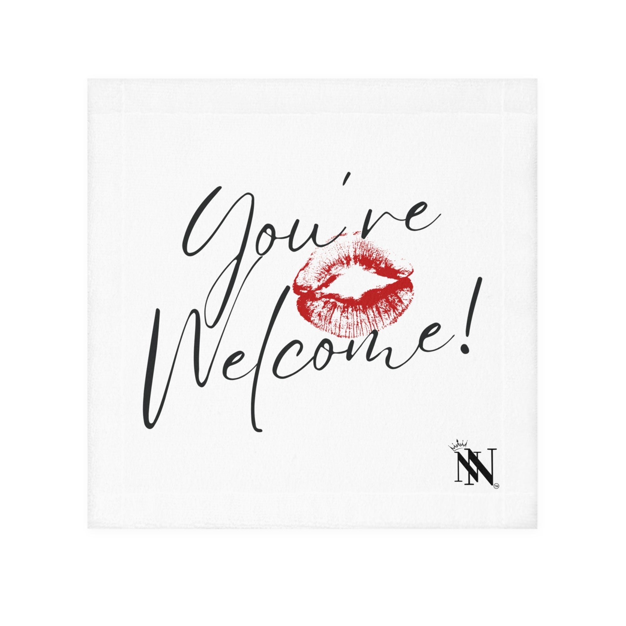 You’re Welcome! with a Kiss Women’s Cum Rag