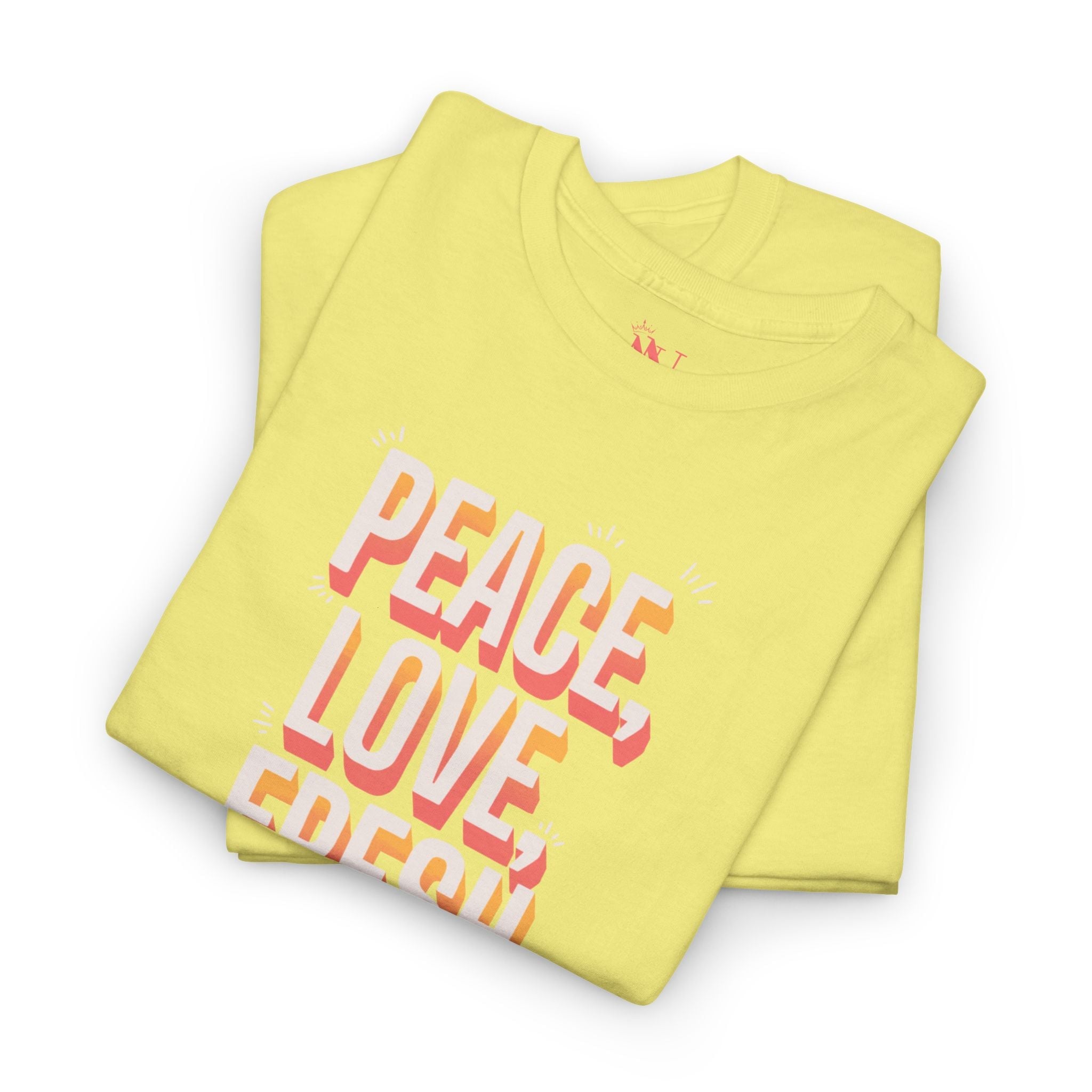 Peace Love Fresh Start | Mix & Match Cotton Unisex Fun-Flirty Lovers’ T-Shirts