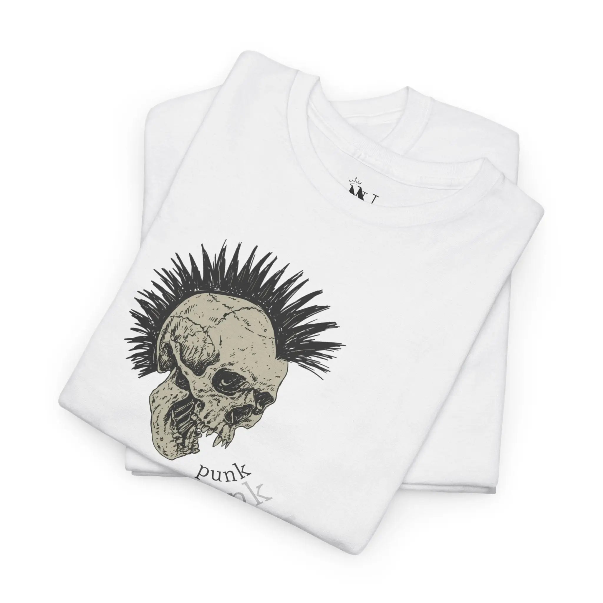 Punk Mohawk Skull | Nectar Napkins Fun-Flirty Lovers’ T-Shirts