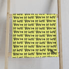 You’re So Hot! Patterned Light Yellow Cum Towel