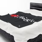 I Heart Floggers Black | Mix & Match Velveteen Fun-Flirty Lovers’ Blankets
