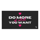 Do More of What You Want Hearts Extra Large Towel for Sex
