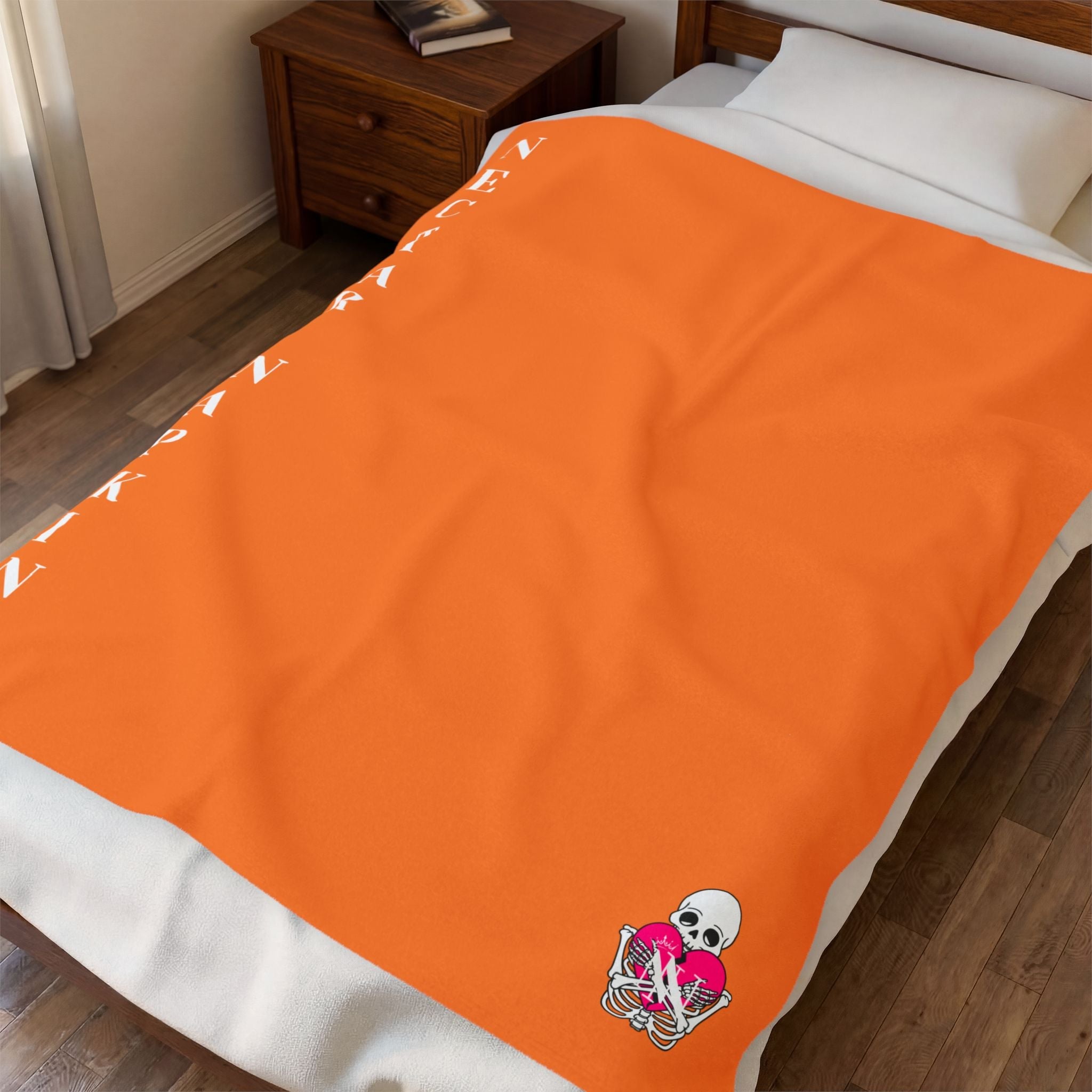 Nectar Napkins Brand Crusta Bright Orange Love Blanket