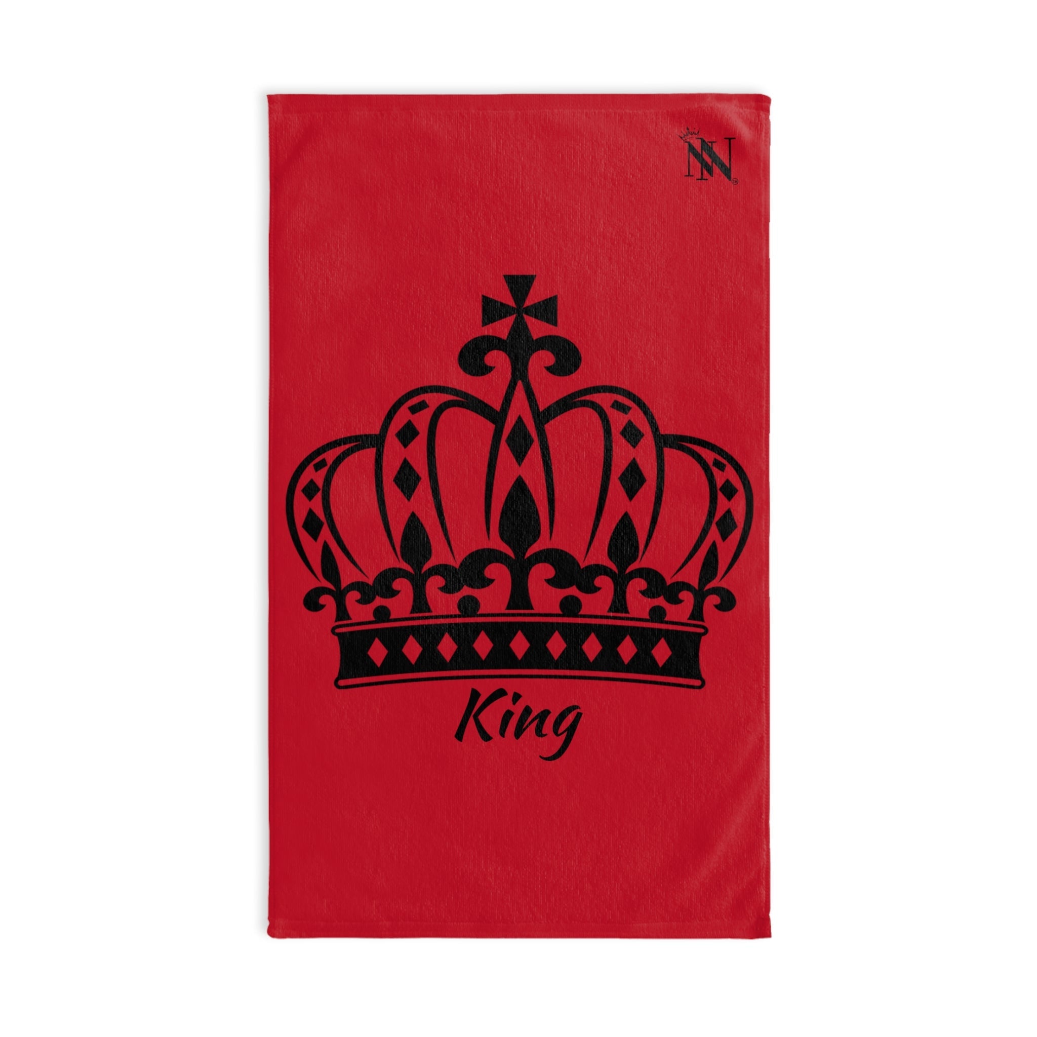 Large Crown King Red Cum Towel