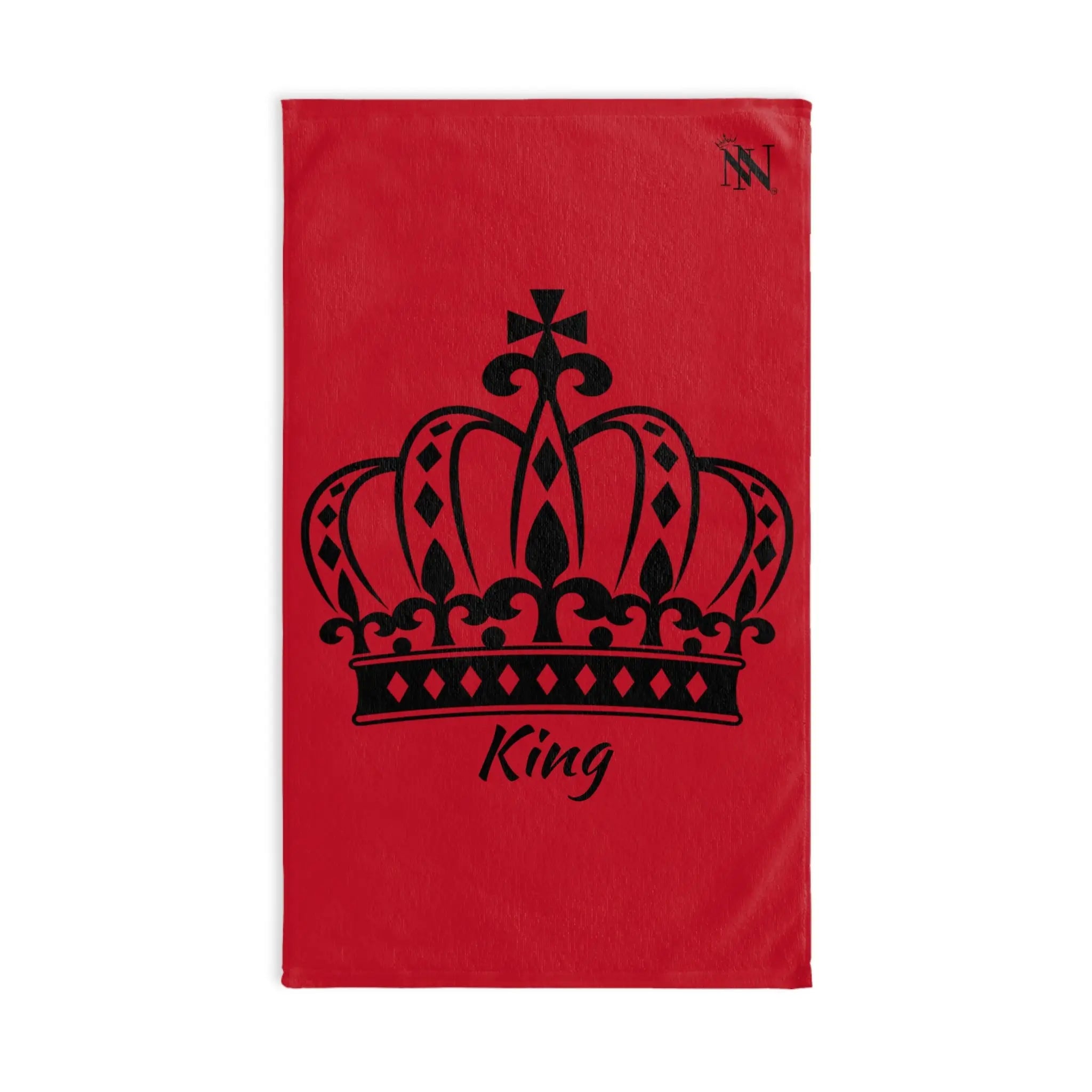 Large Crown King Red Cum Towel