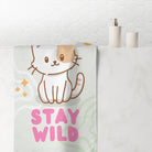 Stay Wild Cute Kitty | Mix & Match XL Fun-Flirty Lovers’ Towels