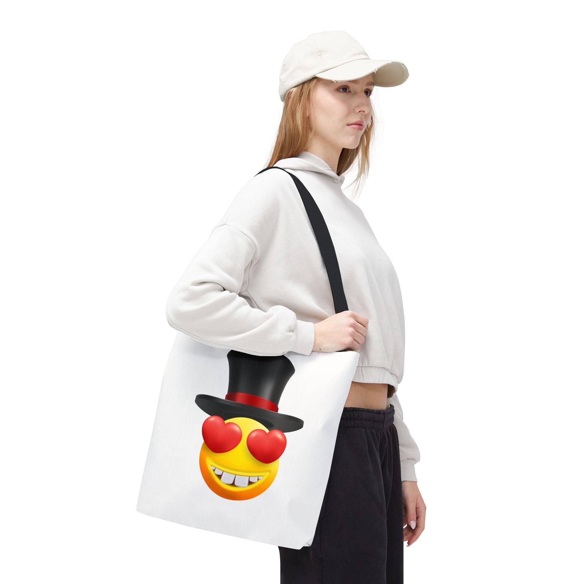 Love in a Top Hat Emoji | Mix & Match Fun-Flirty Lovers’ Totes