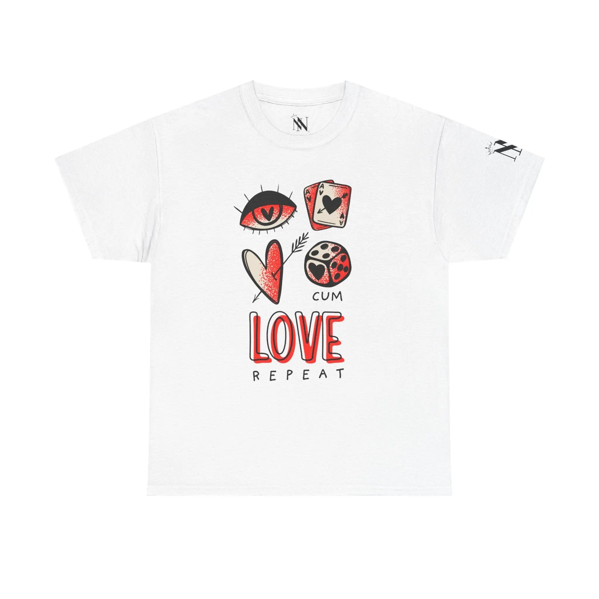 Cum Love Repeat Romantic Couples Sex Gifts Unisex T-Shirt