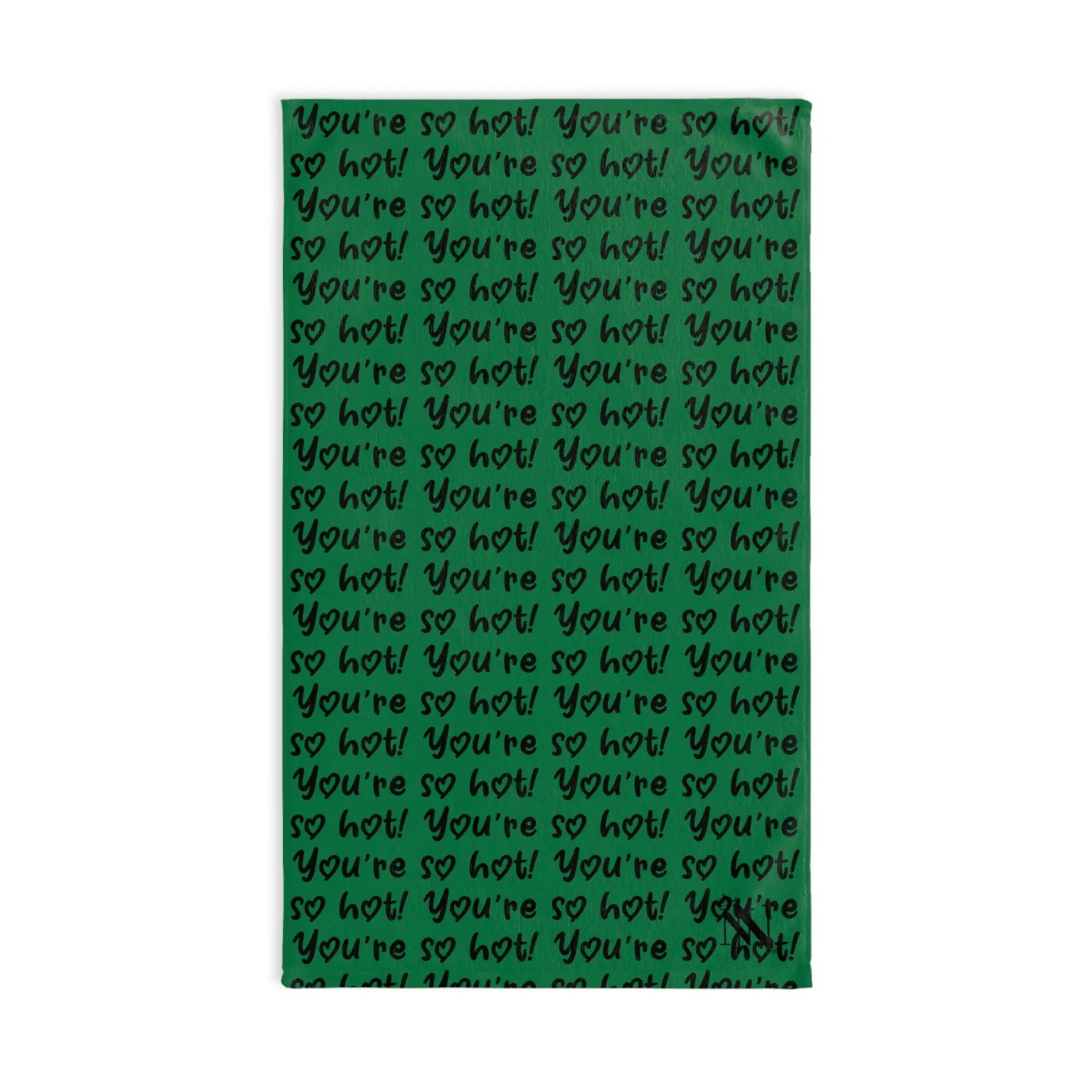You’re So Hot! Patterned Green Cum Towel